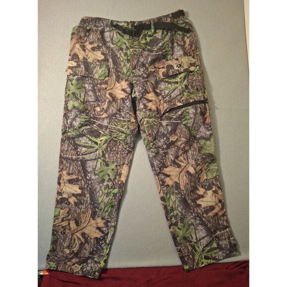 Mossy Oak Obsession Pants Men XL 40x33 Camouflage Cargo Convertible Bottom Lands - Picture 1 of 9